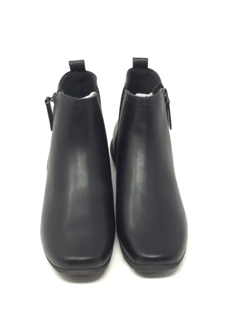 Easy Spirit Aleena3 Black Leather Comfort Ankle Booties Size 7.5M